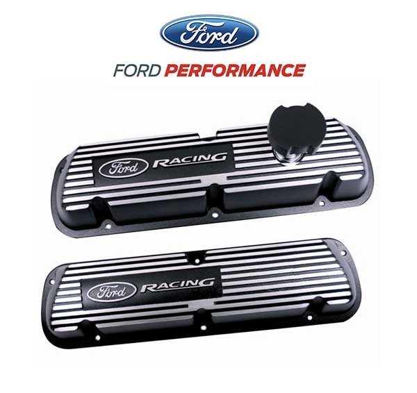 1986-1993 Mustang 5.0 V8 EFI Ford Racing M-6000-J302R Aluminum Valve Covers