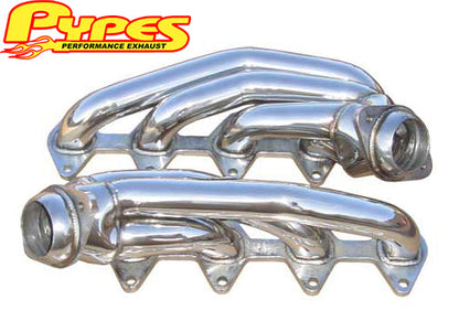 2005-2010 Ford Mustang GT 4.6 PYPES Polished Stainless Short Shorty Headers