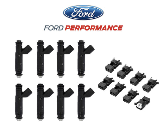 1986-1995 Ford Mustang 5.0 M-9593-LU60 60 lb pound Fuel Injectors w/ Connectors