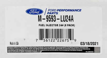 2005-2010 Mustang GT Mustang 24 lb pound Fuel Injectors Ford Racing M-9593-LU24A