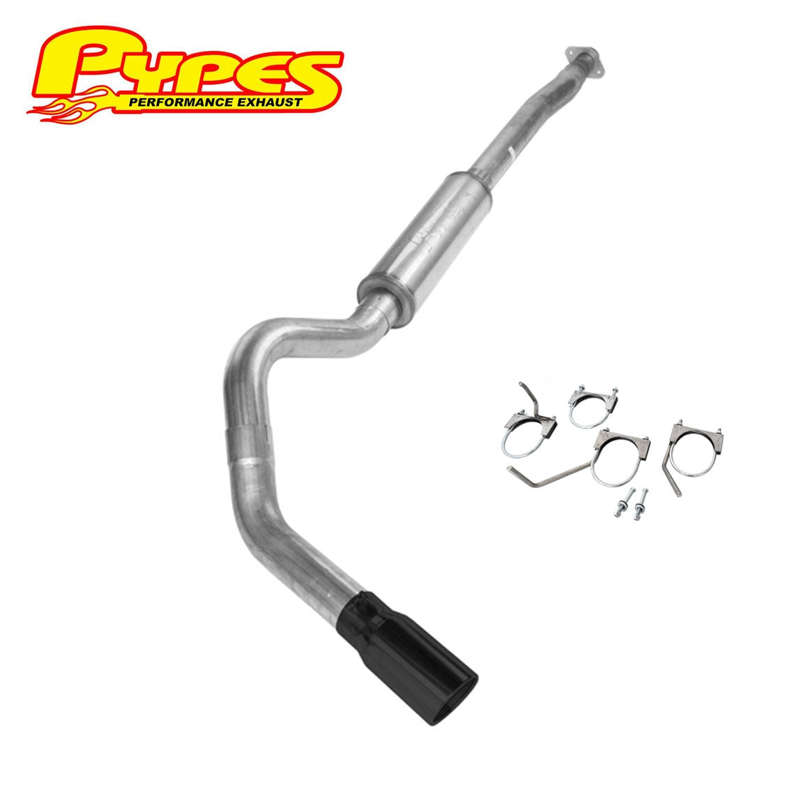 2011-2020 Ford F150 3.5 Turbo PYPES 4" Cat Back Exhaust System Kit 5" Black Tip