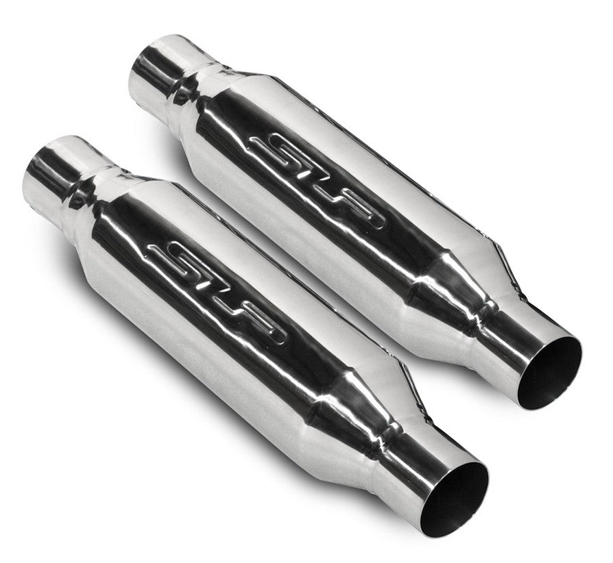 1979-2004 Mustang 5.0 SLP 2.5" Loudmouth Stainless Shotgun Race Resonators Pair