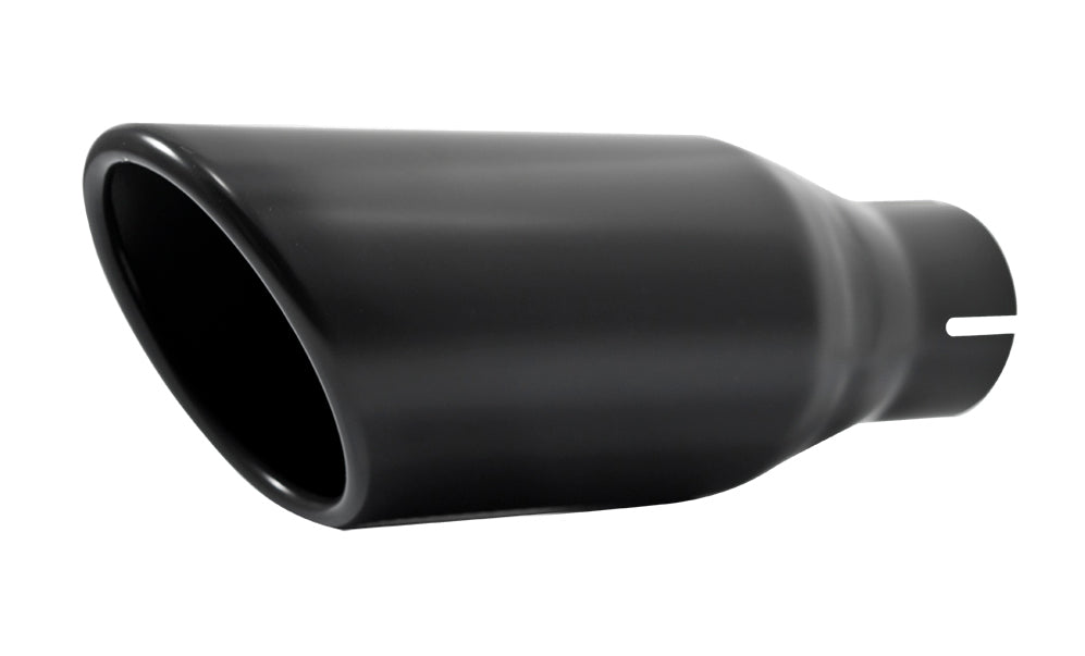 2011-2014 Mustang 3.7 Embossed 4.5" Black Stainless Exhaust Tips Roush 421145