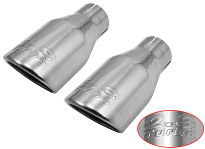 2015-2017 Mustang 2.3 Turbo Logo Polished 4.5" Exhaust Tips Roush 421837