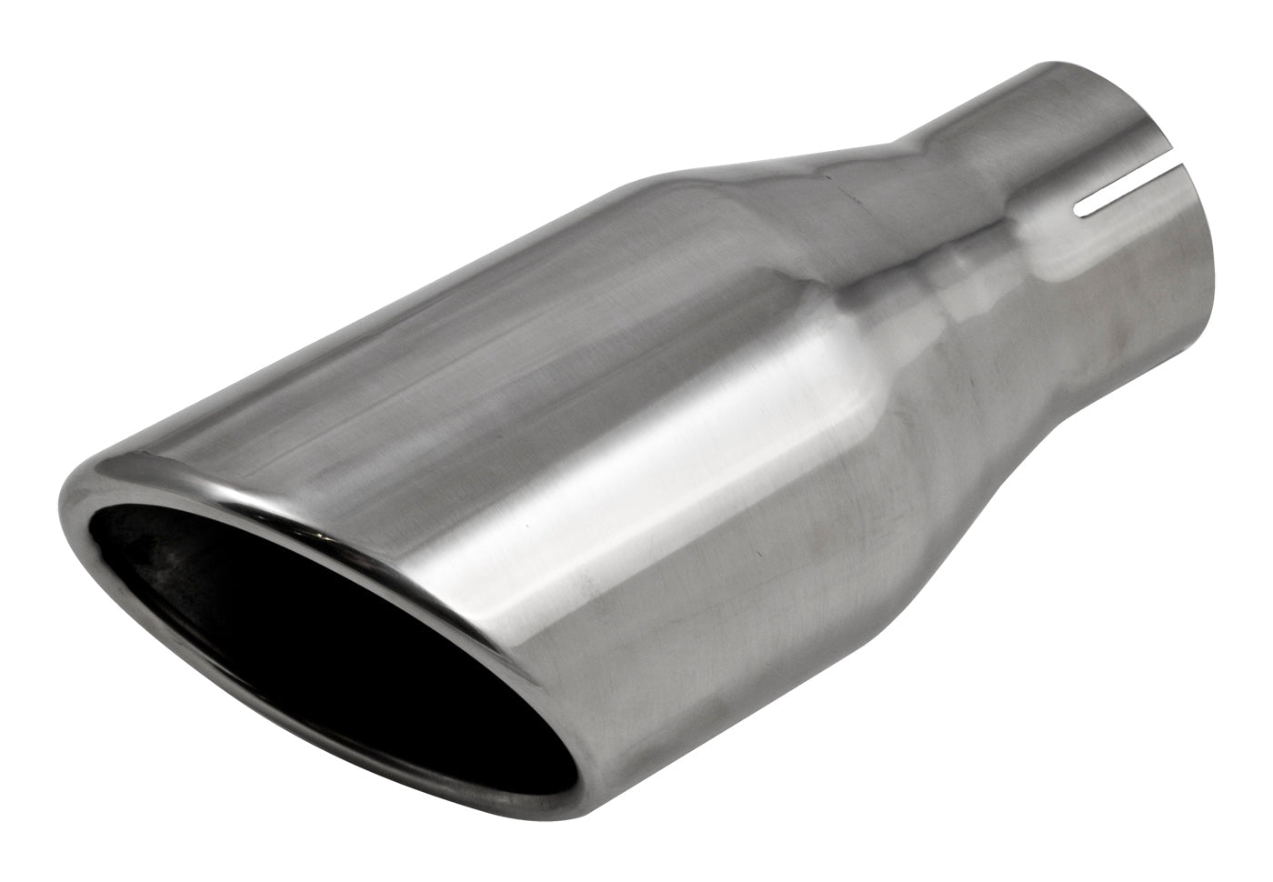 2015-2017 Mustang V6 3.7 Logo Polished Stainless 2.5" inlet 4.5" Exhaust Tips