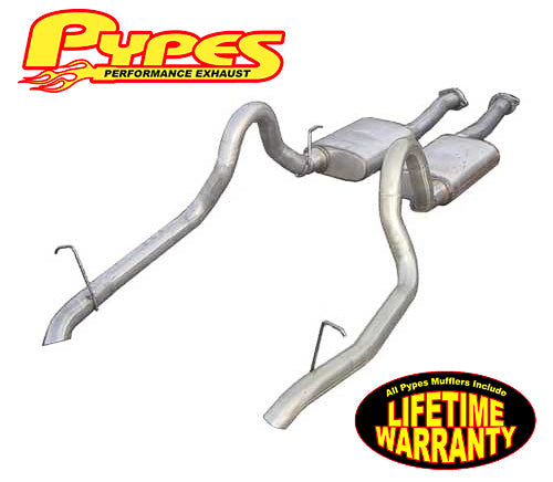 1987-1993 Mustang GT 5.0 2.5" Pypes Cat-Back Exhaust System w/ Violator Mufflers