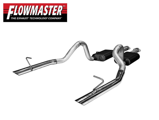 1987-1993 Mustang LX 5.0L Flowmaster 17213 Cat Back 2.5" Exhaust Muffler System