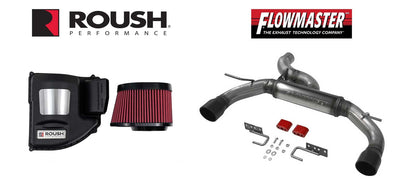 2021-2023 Bronco Flowmaster Flow FX Axle Back Exhaust & Roush Cold Air Intake