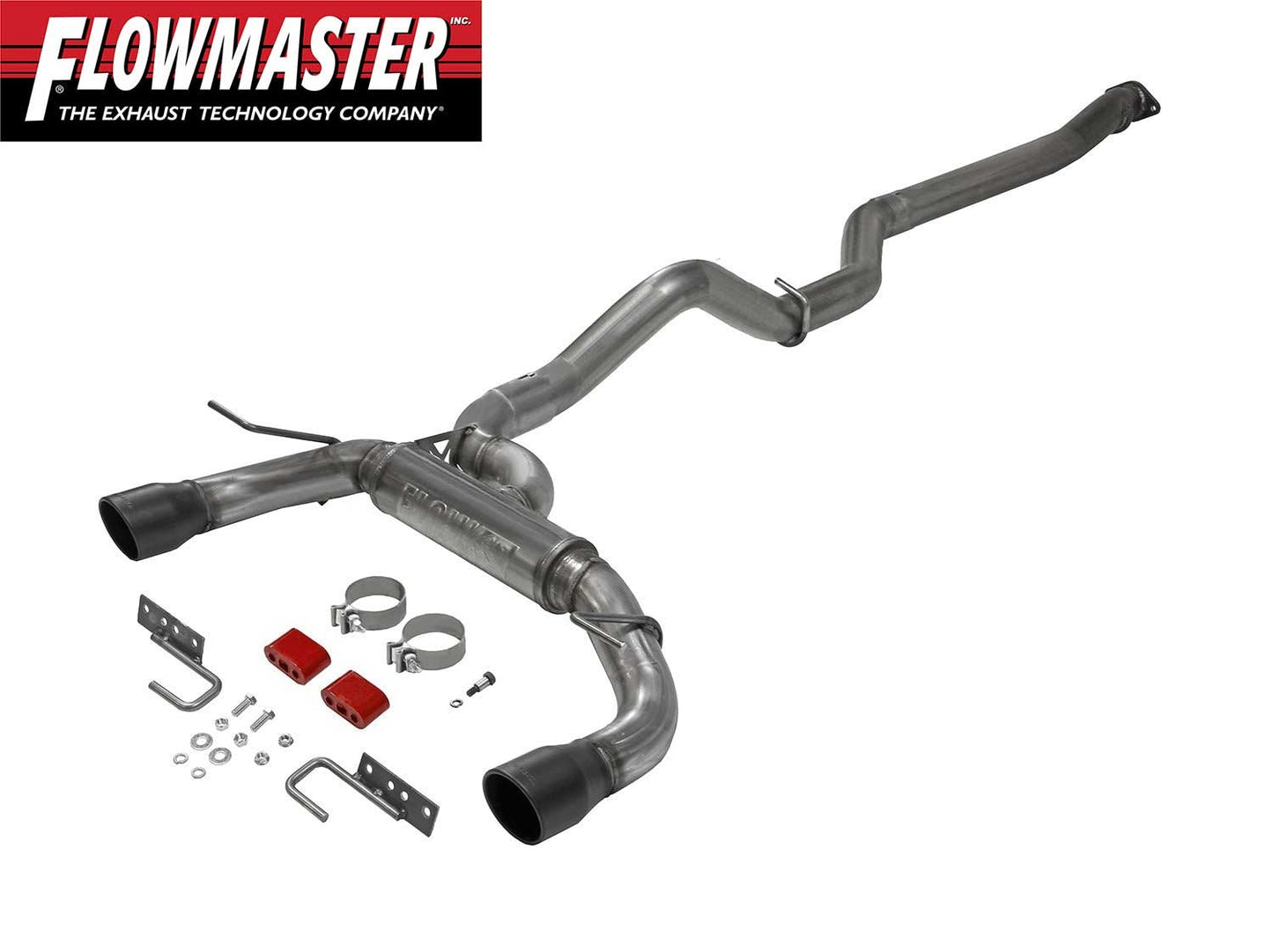 2021-2023 Bronco Flowmaster 3" Flow FX Cat Back Exhaust System 4" Black Tips