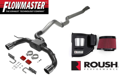 2021-2023 Ford Bronco Flowmaster Outlaw Cat Back Exhaust & Roush Cold Air Intake