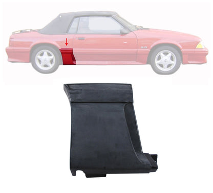 1987-1993 Mustang GT  of Quarter Body Molding, RH, w/ Side Scoop Ground FX