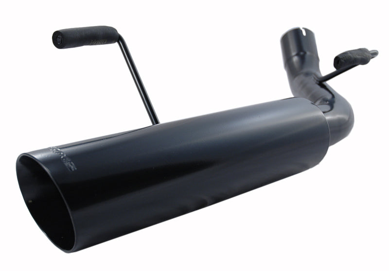 2005-2010 Mustang GT V8 2.5" BLACK Pype Bomb Axle-Back Muffler Delete System