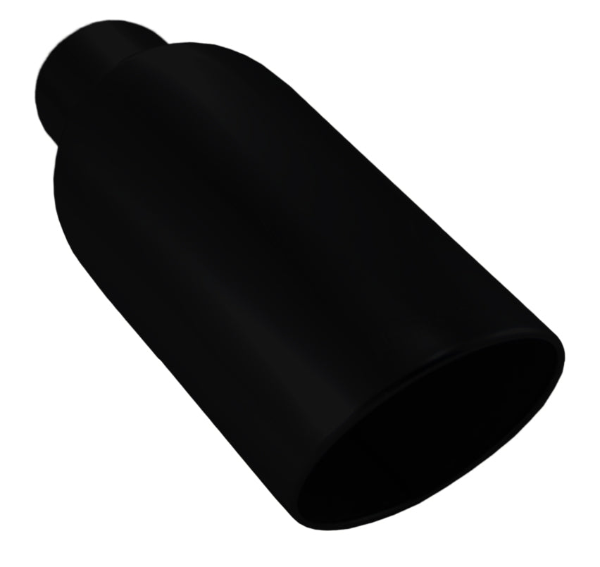 Diesel Truck 5" In 8" Out 18" Long Black Stainless Steel Monster Exhaust Tip