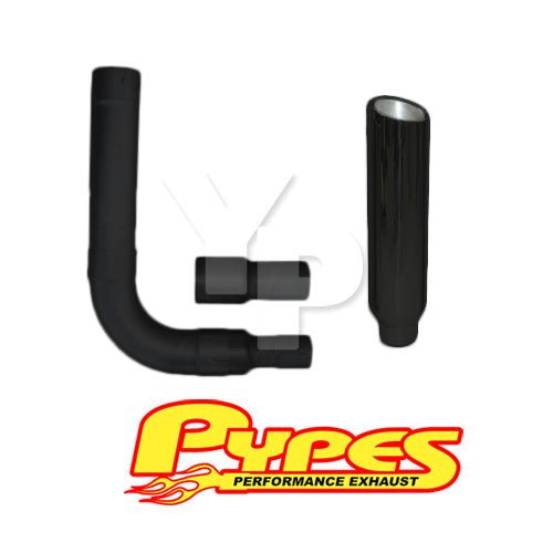 Dodge 5.9L 2500 3500 Diesel 8" Stainless PYPES Black Slant Stack Exhaust Kit