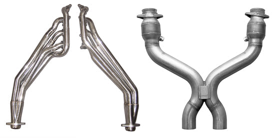 2011-2014 Mustang GT 5.0 PYPES 3" Long Tube Headers X-Pipe with High Flow Cats