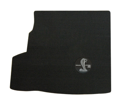 2010-14 GT-500 Convertible Black Trunk Mat WITH Shaker 1000 - Shelby Cobra Logo