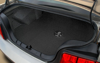2010-14 GT-500 Mustang Coupe Black Trunk Mat NO Shaker 1000 - Shelby Cobra Logo