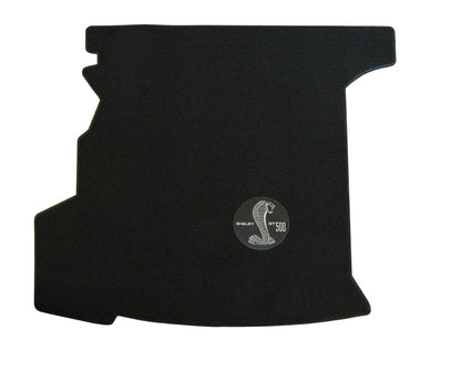 2007 GT-500 Coupe Black Rear Trunk Mat WITH Shaker 1000 - Shelby Cobra Logo