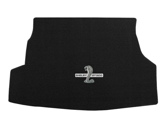 2008-2009 GT500 Convertible Black Trunk Mat NO Shaker 1000 - Shelby & Cobra Logo