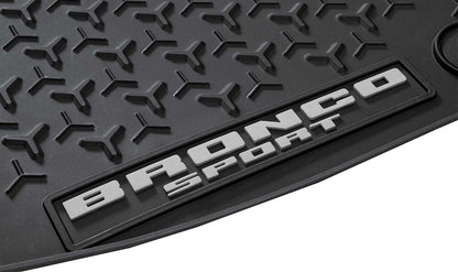 2021-2023 Ford Bronco Sport OEM Front & Rear Black Rubber Floor Mat Liners