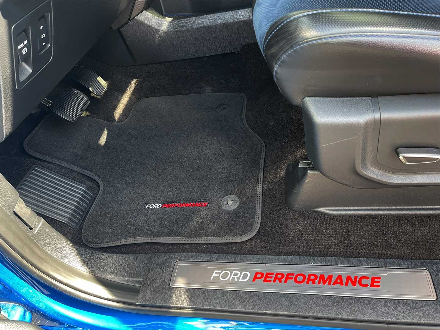 2015-2023 F150 OEM M-13086-FA Ford Performance Black Front Floor Mats w/ Logo