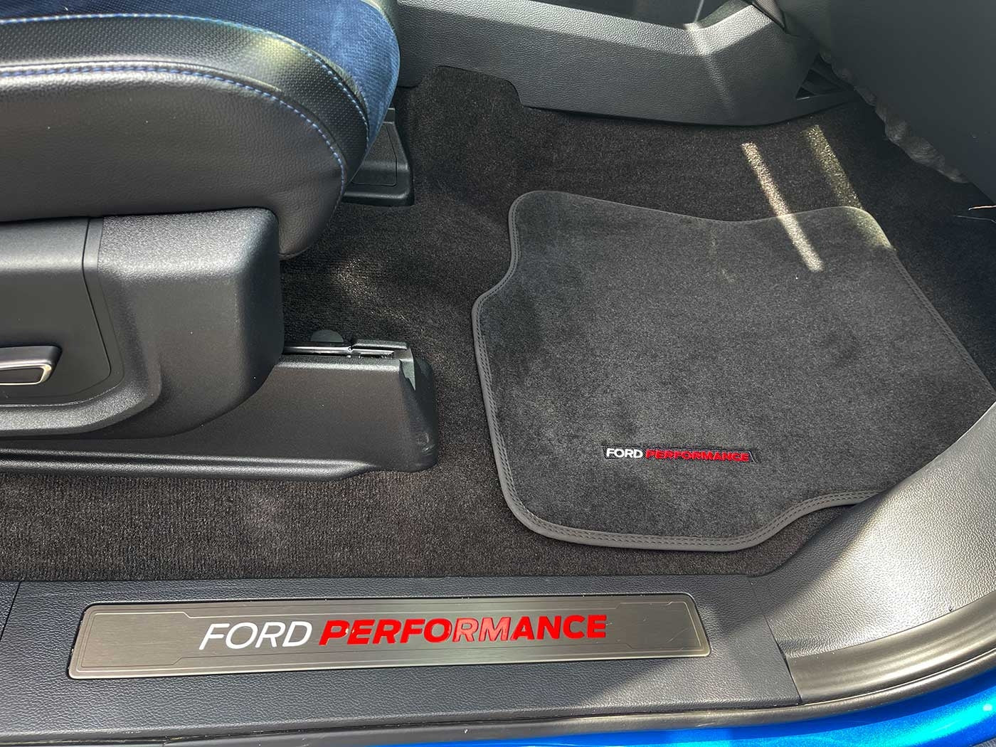 2015-2023 F150 OEM M-13086-FA Ford Performance Black Front Floor Mats w/ Logo