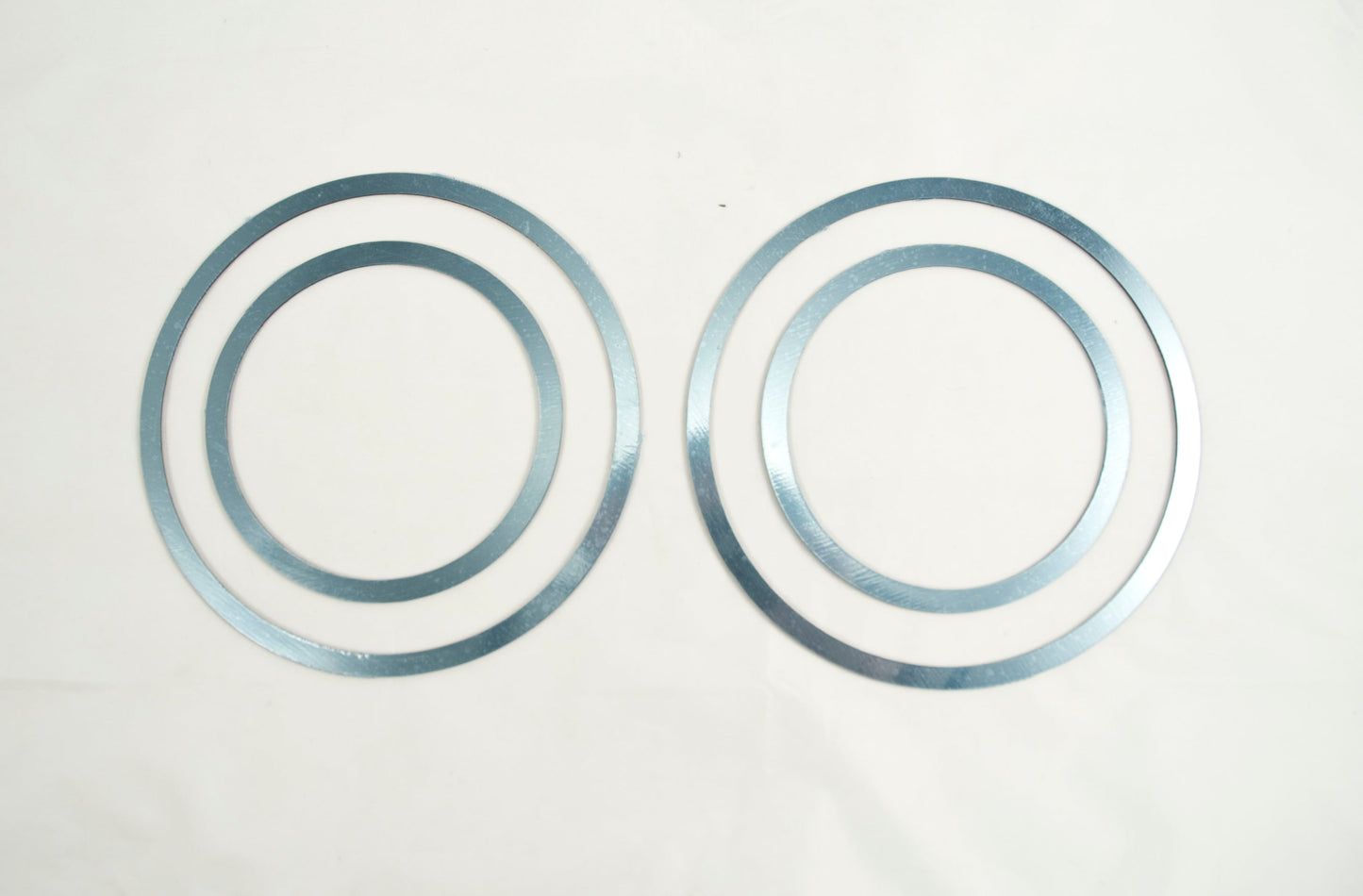 2003-2009 Hummer Humvee H2 Polished Stainless Lower Driving Light Trim Rings 4pc