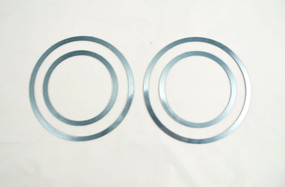 2003-2009 Hummer Humvee H2 Polished Stainless Lower Driving Light Trim Rings 4pc