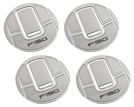2010-2014 Ford F-150 Stainless Steel A/C Vent Trim Covers w Etched Lettering