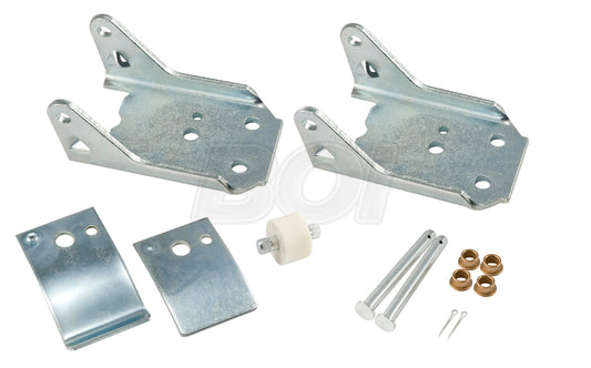 1982-1993 Mustang Upper & Lower Door Hinge Brackets, Tension Arms, Pin, & Roller