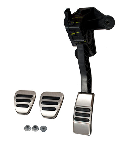 2011-2023 Mustang Aluminum Sport Manual Gas Pedal w/ Brake & Clutch Pads Set