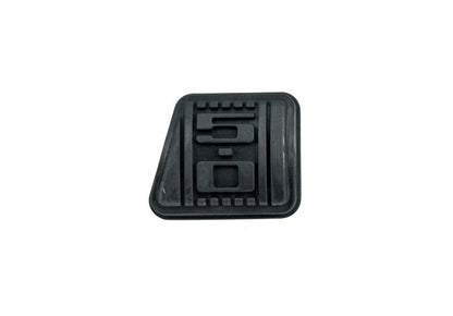 1979-1993 Mustang 5 Speed Scott Drake Clutch Pedal Pad 5.0 Embossed Rubber Black