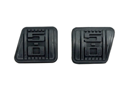 1979-1993 Mustang 5 Speed Manual 5.0 Embossed Rubber Clutch & Brake Pedal Pads