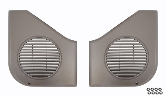 1990-1993 Ford Mustang Door Panel Speaker Grills - Titanium Gray