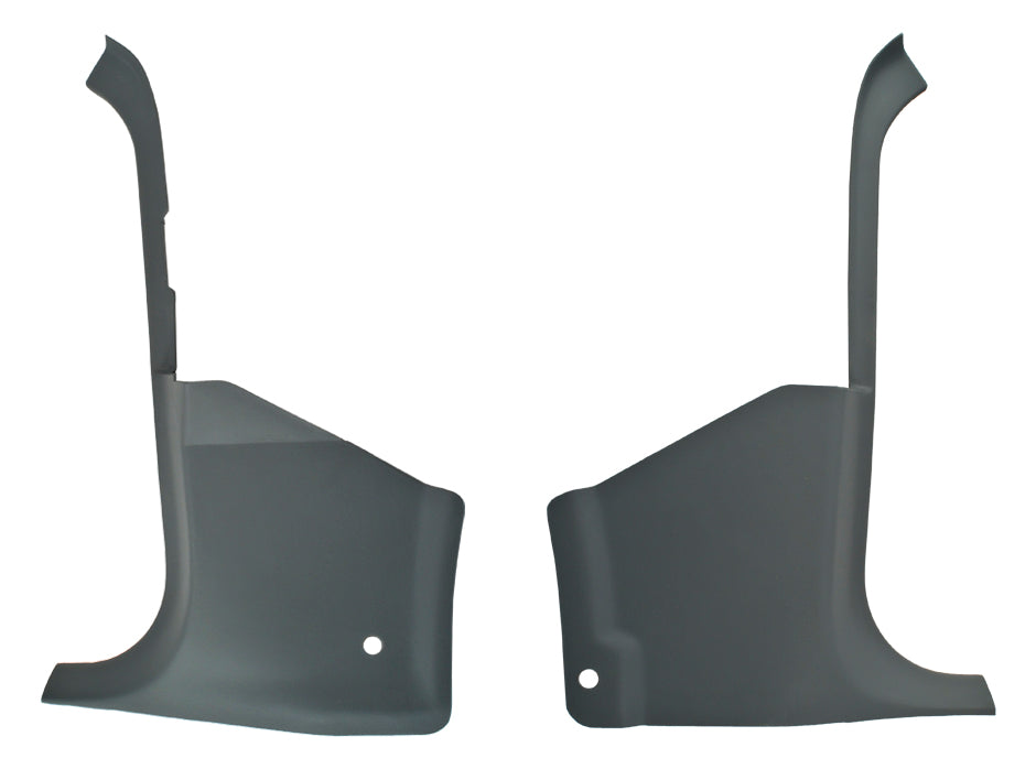 1987-1993 Ford Mustang Hardtop Lower Interior Kick Panels Pair Smoke Gray