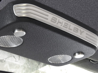 2005-2014 Shelby GT GT500 Embossed Aluminum Upper Console Map Light Trim Accent