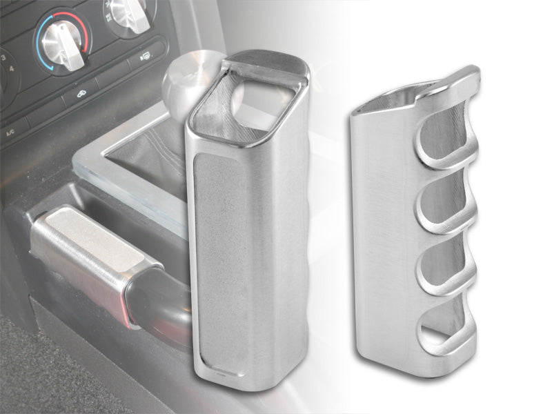 2005-2009 Mustang Brushed Satin Aluminum Billet Emergency E Brake Handle Cover