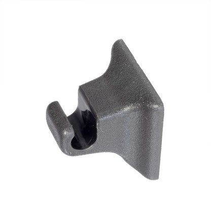 1985-2004 Ford Mustang Coupe Sun Visor Retainer Hooks Smoke Gray - Pair