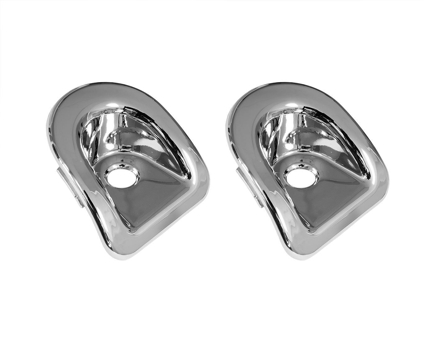 2005-2014 Mustang Chrome Door Panel Complete Lock Bezels Grommets Set LH & RH