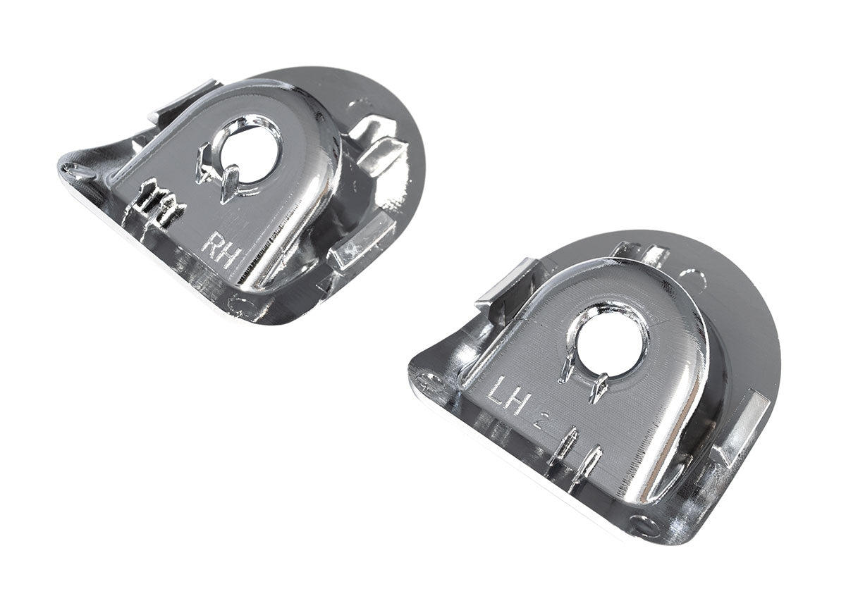 2005-2014 Mustang Chrome Door Panel Complete Lock Bezels Grommets Set LH & RH