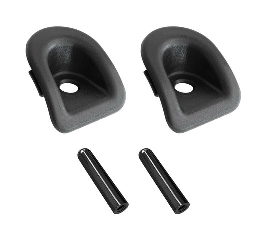 2005-2014 Mustang Black Door Panel Lock Bezels Grommets & Pins Kit LH & RH