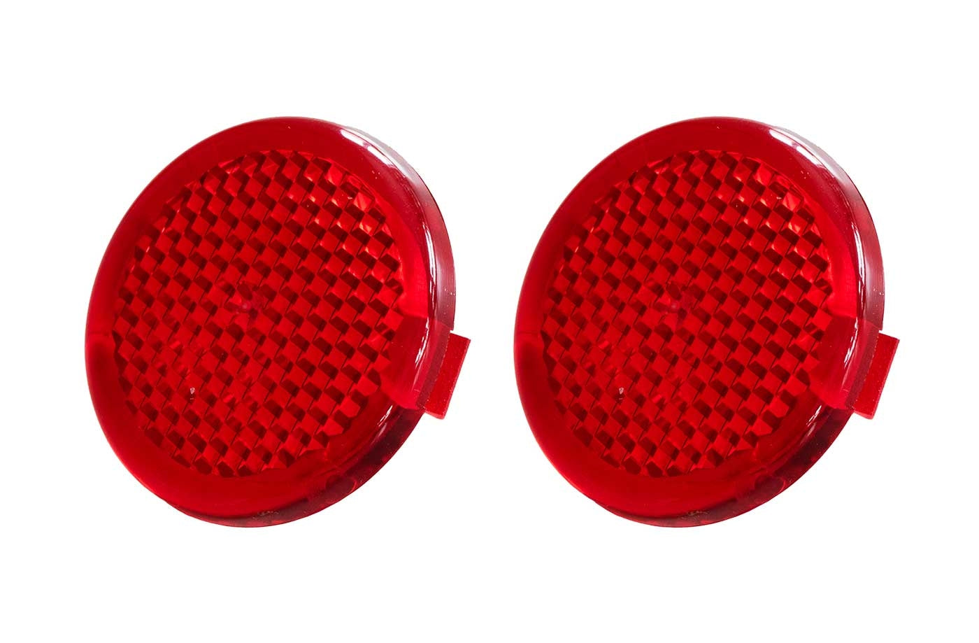 2005-2009 Ford Mustang Interior Inside Red Door Panel Reflectors Pair LH RH