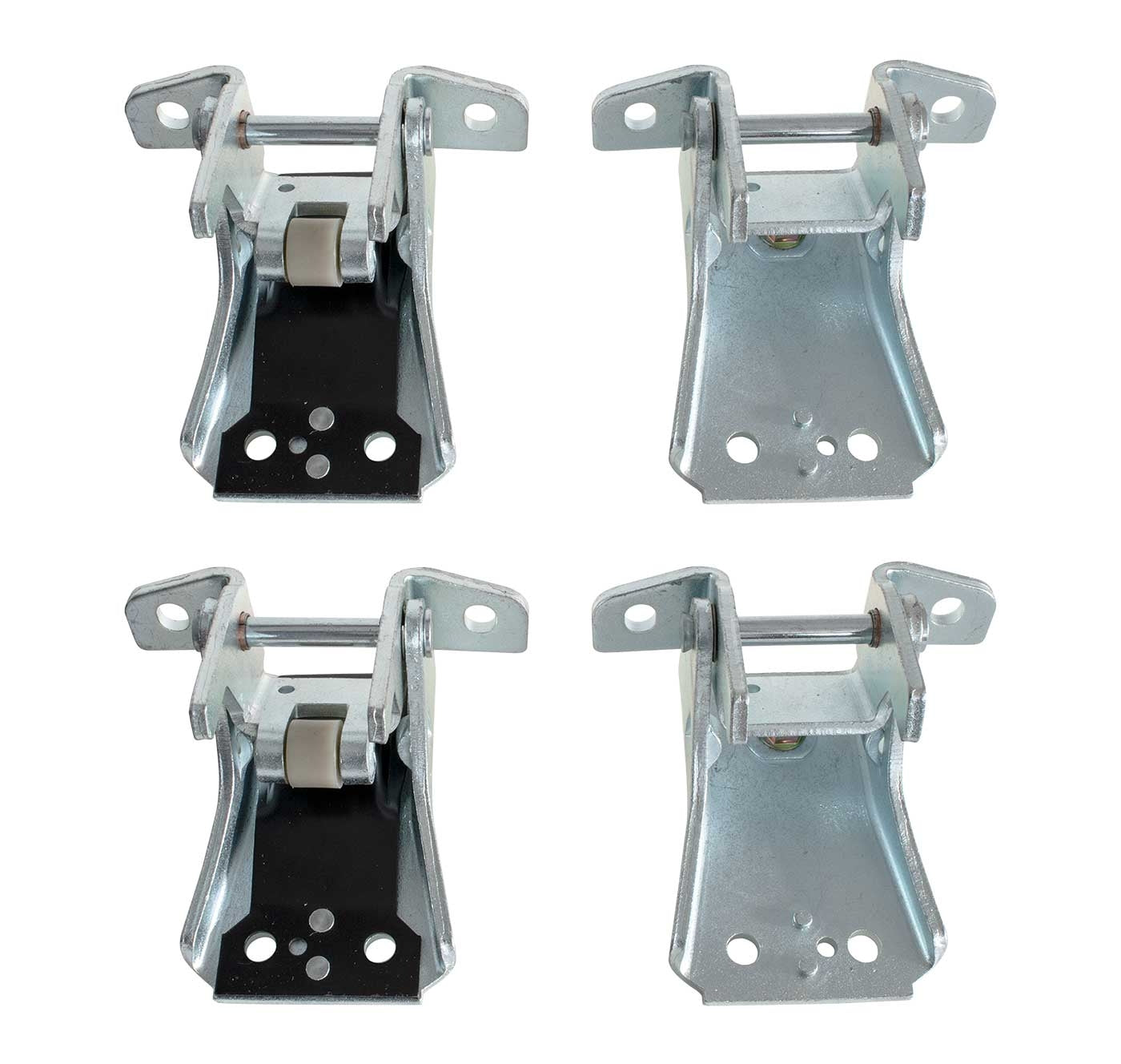 1994-2004 Mustang & Cobra 4pc LH RH Upper Lower Door Hinges Brackets Hardware