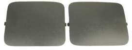 1987-1989 Mustang Hatchback Quarter Panel Shock Access Hole Covers - Smoke Gray