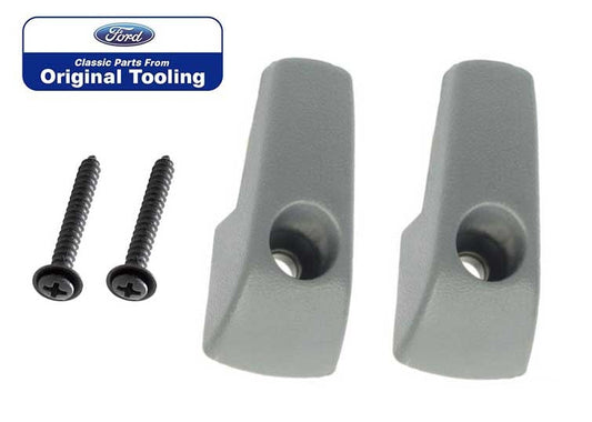 1979-2002 Ford Mustang & Cobra Interior Coat Hooks Hangers Smoke Gray w/ Screws