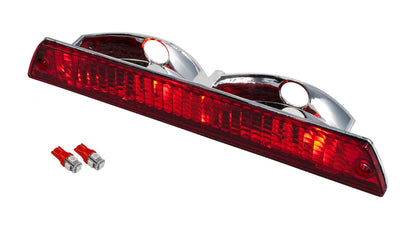 1986-1993 Mustang Convertible Rear Third 3rd Brake Light w/ RED 194 LED Bulbs