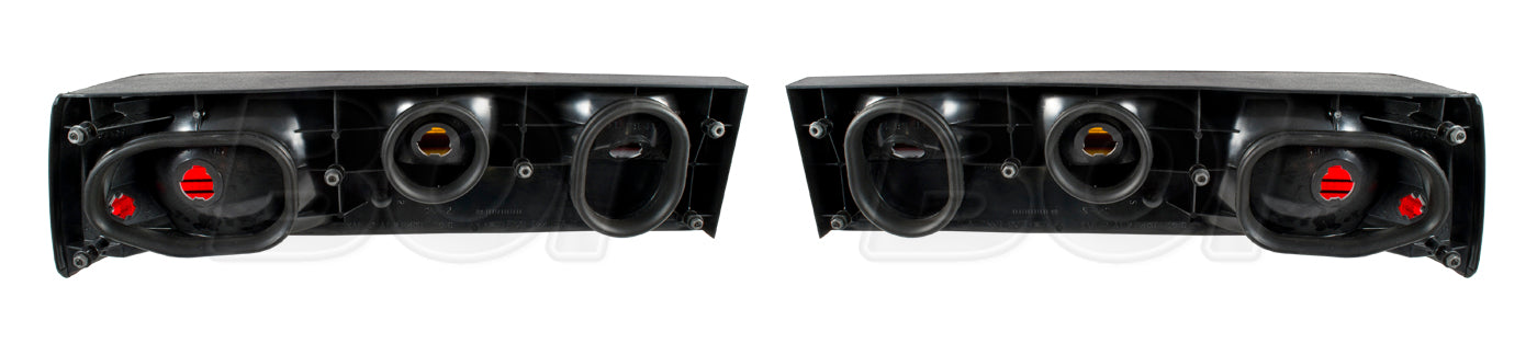 1983-1984 Ford Mustang Black OEM Complete Rear Taillights Tail Lights LH RH NEW