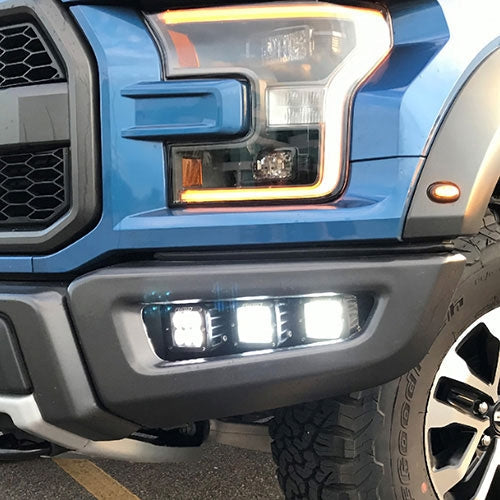 2017-2020 F-150 Raptor Ford Performance RIGID LED Front Bumper Fog Light Kit