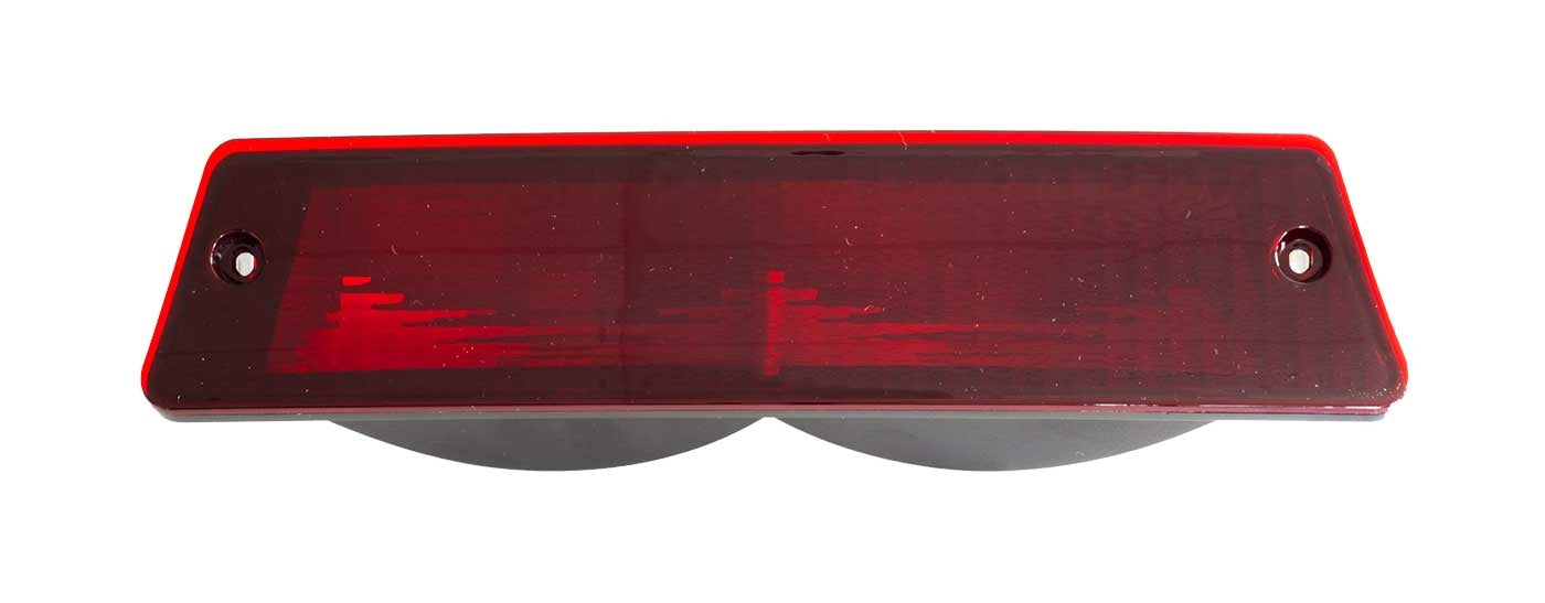 1987-1993 Mustang LX Hatchback Red Rear 3rd Third Brake Light Lens & Housing