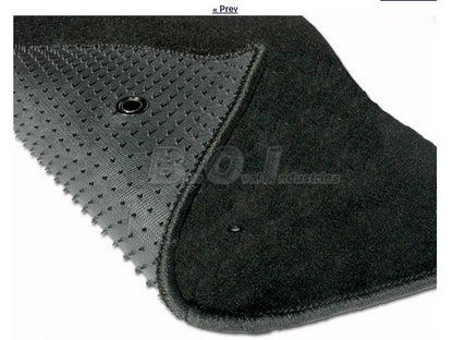 1994-2004 Mustang Lloyd Tan 4 pc Tri Bar Running Horse Front & Rear Floor Mats